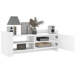 vidaXL Meuble TV Blanc 100x35x40 cm Bois d'ingénierie
