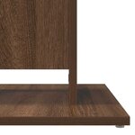 vidaXL Table de bistro Chêne marron 60x60x75 cm Bois d'ingénierie