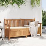 vidaXL Banc de Rangement de Jardin Marron 228 x 60 x 90 cm