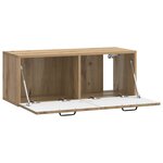vidaXL Meuble TV mural 78 5 x 31 x 30 cm Chêne artisanal