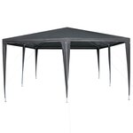 vidaXL Tente de fête Anthracite et blanc 400 x 400 x 266 cm