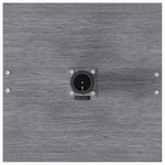vidaXL Pied de parasol Aspect Bois Gris Foncé 45 x 45 x 31 cm