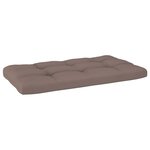 vidaXL Canapé central palette de jardin noir bois de pin imprégné