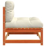 vidaXL Canapés de jardin sans accoudoirs coussins 2Pièces bois massif pin