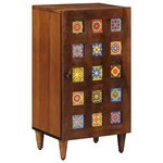 vidaXL Buffet avec porte Noyer 40 x 33 x 75 cm Bois de mangue massif