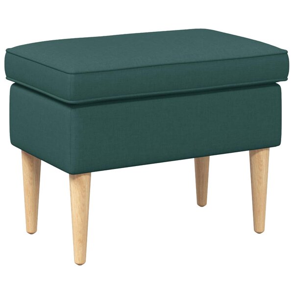 vidaXL Pouf Vert foncé 55 x 35 x 41 cm