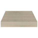 vidaXL Étagères murales flottantes 2 Pièces chêne 23x23 5x3 8 cm MDF