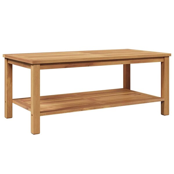 vidaXL Table basse Marron 110 x 55 x 45 cm Bois de teck solide