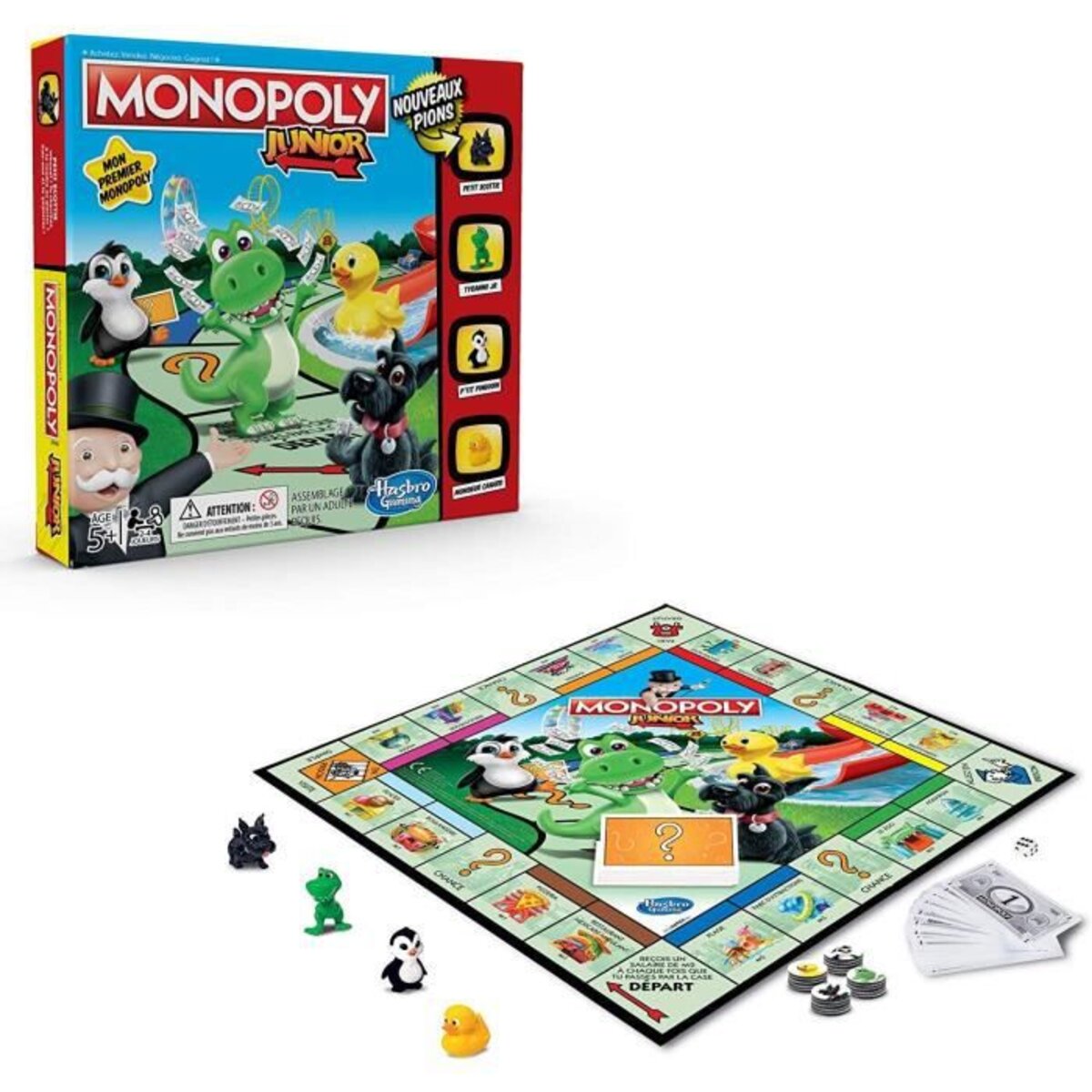 Monopoly junior - jeu de société pour enfants - jeu de plateau - La Poste