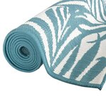 vidaXL Tapis d'extérieur aqua et blanc 80x250 cm design réversible