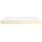 vidaXL Matelas de lit à ressorts ensachés fermeté moyenne Crème 140x200x20 cm