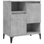 vidaXL Buffet Gris béton 60x35x70 cm Bois d'ingénierie