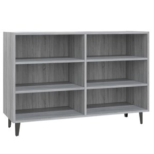 vidaXL Buffet sonoma gris 103 5x35x70 cm bois d'ingénierie