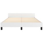 vidaXL Cadre de lit sans matelas blanc 140x200 cm similicuir