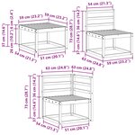 vidaXL Ensemble de canapés d'extérieur 5 pc Naturel