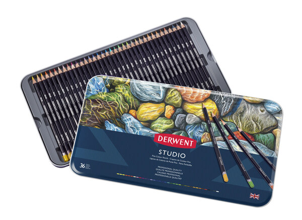 Crayons de couleur Derwent Studio Boite x36