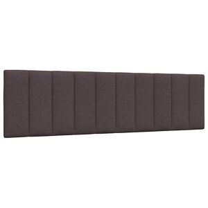 vidaXL Coussin de tête de lit Hanko marron foncé 180 cm tissu