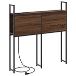 vidaXL Tête de lit de rangement Chêne marron 90 cm Bois d'ingénierie