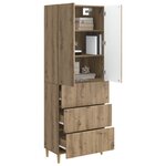 vidaXL Ensemble de Meubles 2 Pièces 66 x 34 5 x 90 cm Bois d'ingénierie