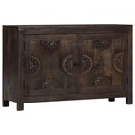 vidaXL Buffet avec dessin sculpté 110x35x70 cm Bois de manguier massif