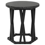 vidaXL Table d'appoint empilable 3 Pièces Chêne noir