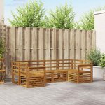 vidaXL Ensemble de canapés d'extérieur 6 pc Naturel
