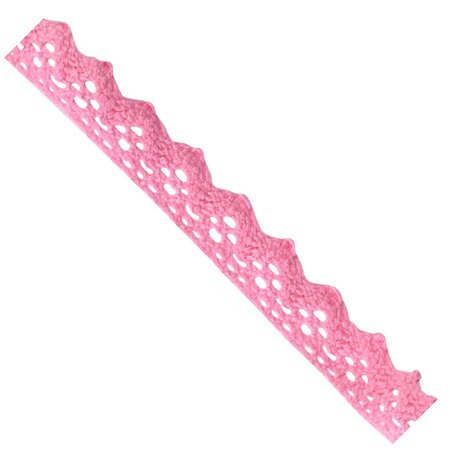 Fabric tape Ruban dentelle adhésif rose clair 1 5 cm x 1 m