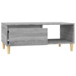 vidaXL Table basse Sonoma gris 90x50x36 5 cm Bois d'ingénierie