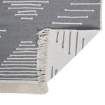 vidaXL Tapis Gris foncé 160x230 cm Coton