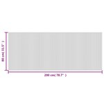 vidaXL Tapis rectangulaire noir 80x200 cm bambou