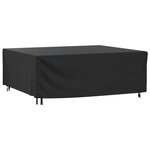 vidaXL Housse de salon de jardin noir 200x160x70 cm imperméable 420D