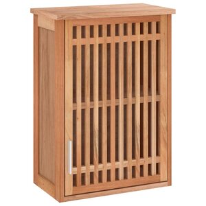 vidaXL Armoire murale de salle de bain 42x23x60cm Bois massif de noyer