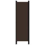 vidaXL Cloison de séparation 3 panneaux Marron 150x180 cm