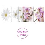 vidaXL Cloison de séparation pliable 217x170 cm Fleur