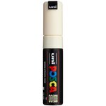 Marqueur pointe large biseautée pc8k 8mm ivoire x 6 POSCA