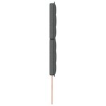 vidaXL Tête de Lit Design Lignes Gris Foncé 200 cm Tissu