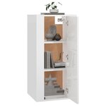 vidaXL Meuble TV mural Blanc brillant 40x34 5x80 cm