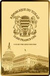 Pièce de monnaie en Or 10000 Francs g 3.11 (1/10 oz) Millésime 2024 DONALD TRUMP 1/10