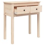 vidaXL Table console 70x35x75 cm Bois massif de pin