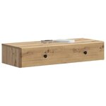 vidaXL Table d'appoint murale 87 5 x 34 5 x 17 cm Bois d'ingénierie