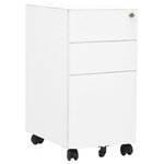 vidaXL Classeur mobile Blanc 30x45x59 cm Acier