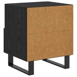 vidaXL Cabinet de chevet 2 Pièces Chêne noir 40 x 35 x 47 5 cm
