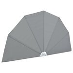vidaXL Auvent latéral pliable de terrasse Gris 160 cm