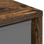 vidaXL Buffet avec tiroir Chêne fumé 30 5 x 27 x 84 5 cm