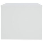 vidaXL Table basse Blanc 80x50x40 cm Bois d'ingénierie