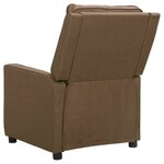 vidaXL Fauteuil de massage Taupe Tissu