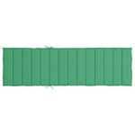 vidaXL Coussin de chaise longue vert 200x50x3 cm tissu oxford