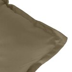 vidaXL Coussins de banc de jardin lot de 2 taupe mélangé tissu