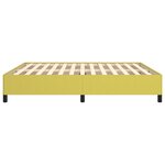 vidaXL Cadre de lit Vert 160x200 cm Tissu