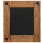 vidaXL Miroir Bois d'acacia massif 50 x 50 cm